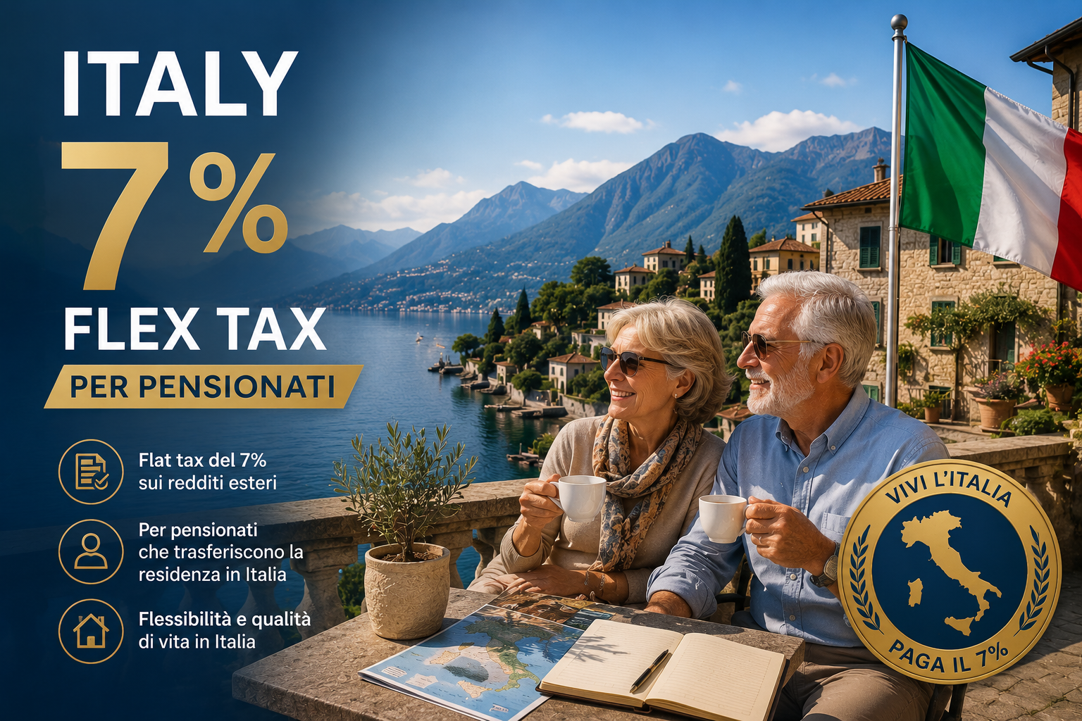 Italia 7% Flat Tax Pensionati