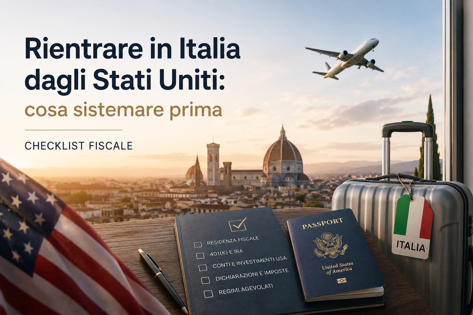 Rientrare in Italia dagli Stati Uniti: cosa sistemare prima