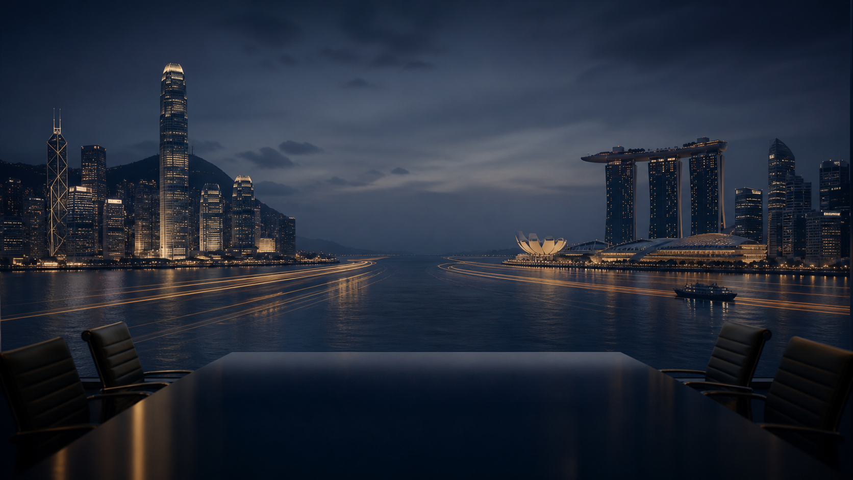 Hong Kong and Singapore as Asian corporate hubs